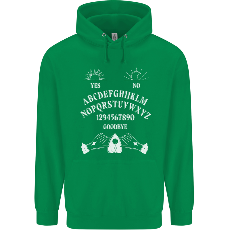 Ouija Board Voodoo Dark Black Magic Mens 80% Cotton Hoodie Irish Green