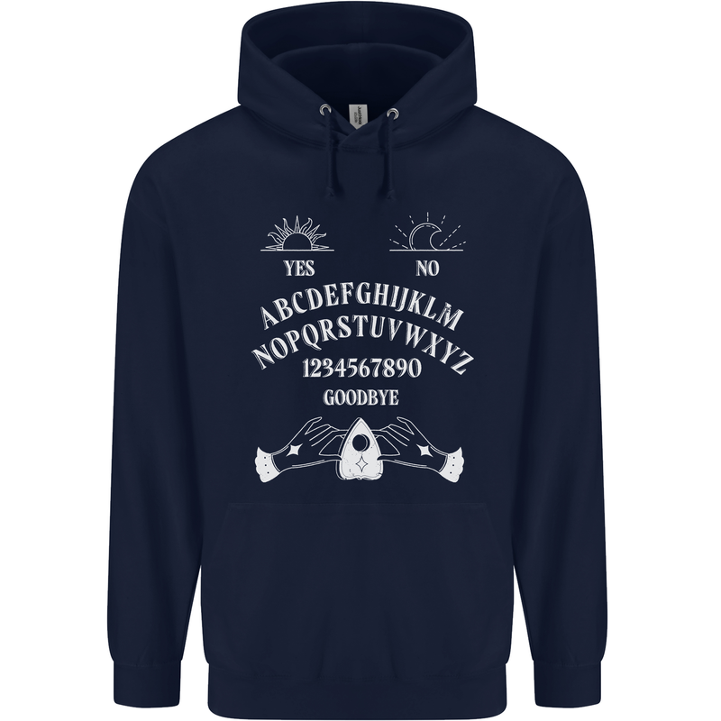 Ouija Board Voodoo Dark Black Magic Mens 80% Cotton Hoodie Navy Blue