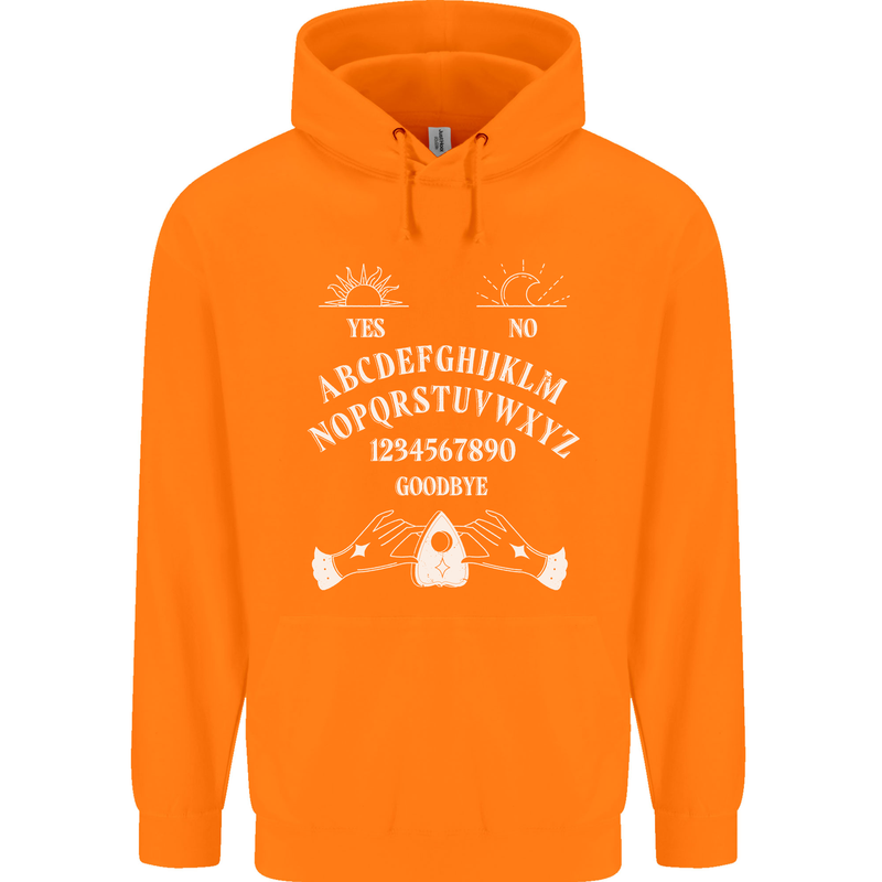 Ouija Board Voodoo Dark Black Magic Mens 80% Cotton Hoodie Orange