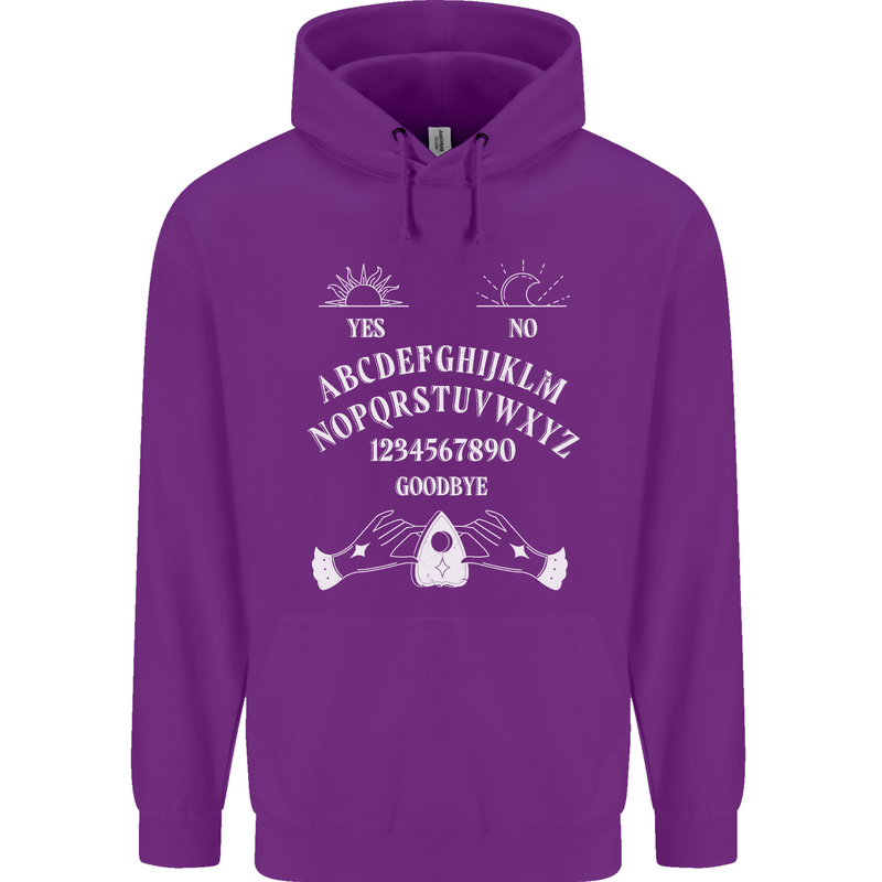 Ouija Board Voodoo Dark Black Magic Mens 80% Cotton Hoodie Purple