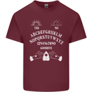 Ouija Board Voodoo Dark Black Magic Mens Cotton T-Shirt Tee Top Maroon