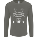 Ouija Board Voodoo Dark Black Magic Mens Long Sleeve T-Shirt Charcoal