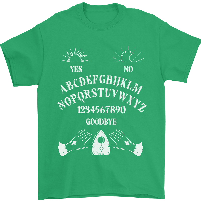 Ouija Board Voodoo Dark Black Magic Mens T-Shirt 100% Cotton Irish Green