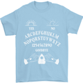 Ouija Board Voodoo Dark Black Magic Mens T-Shirt 100% Cotton Light Blue