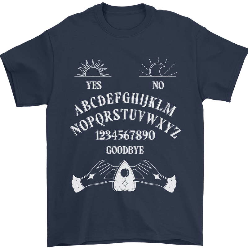 Ouija Board Voodoo Dark Black Magic Mens T-Shirt 100% Cotton Navy Blue