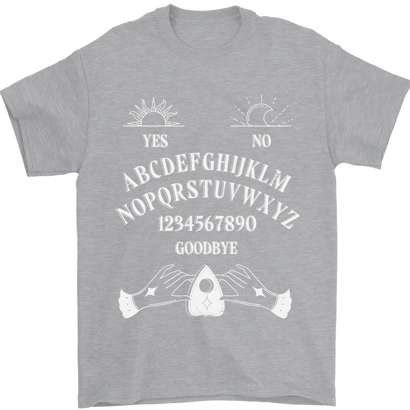 Ouija Board Voodoo Dark Black Magic Mens T-Shirt 100% Cotton Sports Grey