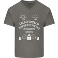 Ouija Board Voodoo Dark Black Magic Mens V-Neck Cotton T-Shirt Charcoal
