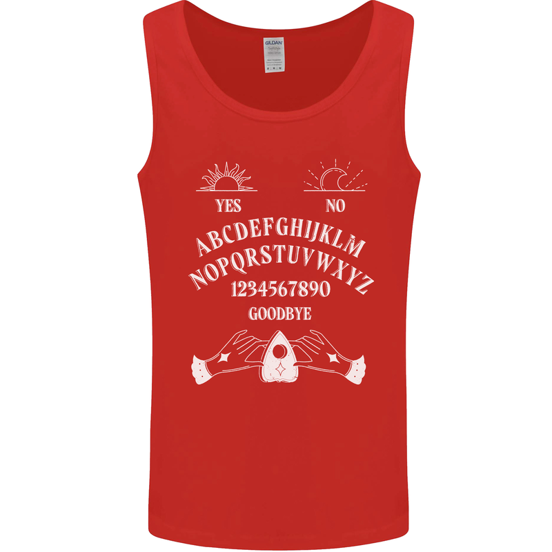 Ouija Board Voodoo Dark Black Magic Mens Vest Tank Top Red