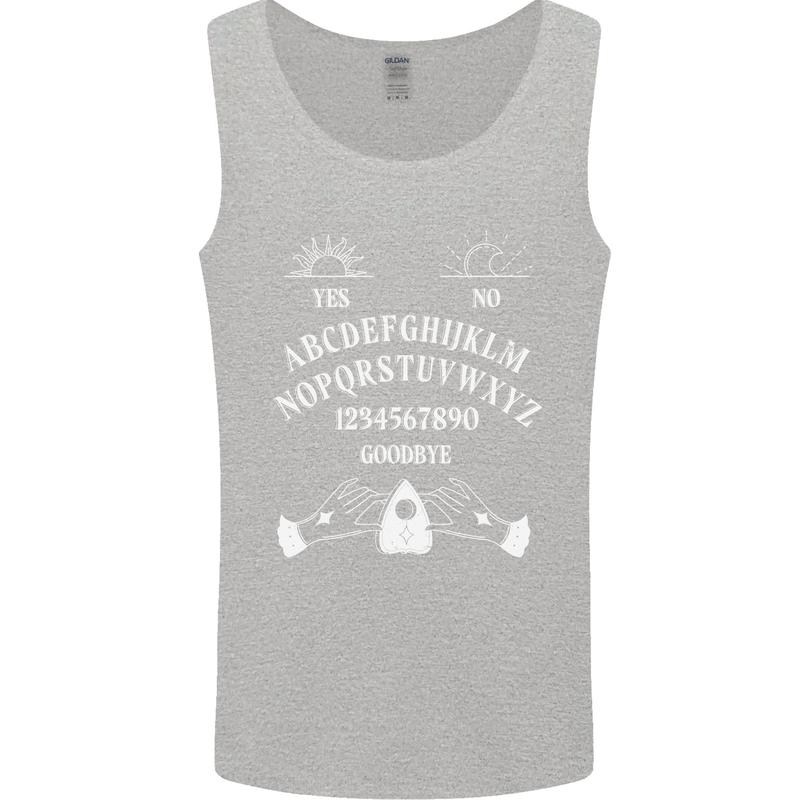 Ouija Board Voodoo Dark Black Magic Mens Vest Tank Top Sports Grey