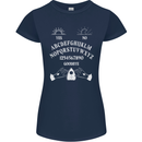 Ouija Board Voodoo Dark Black Magic Womens Petite Cut T-Shirt Navy Blue