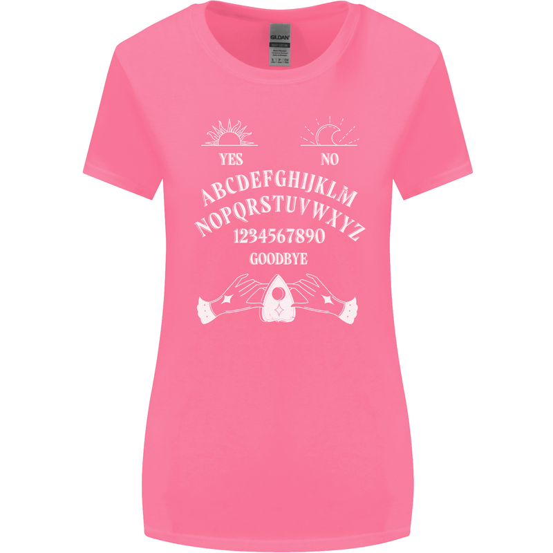 Ouija Board Voodoo Dark Black Magic Womens Wider Cut T-Shirt Azalea