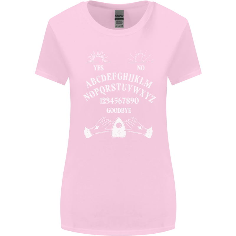 Ouija Board Voodoo Dark Black Magic Womens Wider Cut T-Shirt Light Pink