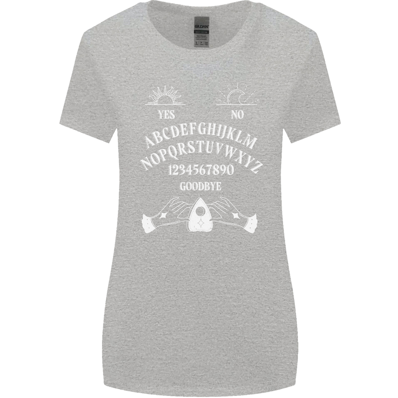 Ouija Board Voodoo Dark Black Magic Womens Wider Cut T-Shirt Sports Grey