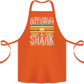 Outswim My Scuba Diving Buddy Funny Diver Cotton Apron 100% Organic Orange