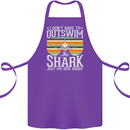Outswim My Scuba Diving Buddy Funny Diver Cotton Apron 100% Organic Purple