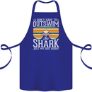 Outswim My Scuba Diving Buddy Funny Diver Cotton Apron 100% Organic Royal Blue