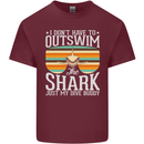 Outswim My Scuba Diving Buddy Funny Diver Mens Cotton T-Shirt Tee Top Maroon