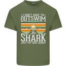 Outswim My Scuba Diving Buddy Funny Diver Mens Cotton T-Shirt Tee Top Military Green