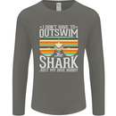 Outswim My Scuba Diving Buddy Funny Diver Mens Long Sleeve T-Shirt Charcoal