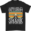Outswim My Scuba Diving Buddy Funny Diver Mens T-Shirt 100% Cotton Black
