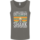 Outswim My Scuba Diving Buddy Funny Diver Mens Vest Tank Top Charcoal
