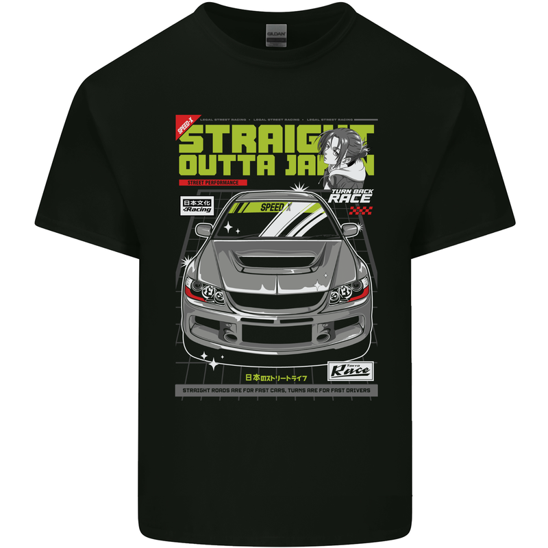 Outta Japan Drifting Car Kids T-Shirt Childrens Black