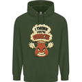 Overreacting Funny Chemistry Geek Nerd Childrens Kids Hoodie Forest Green