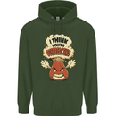 Overreacting Funny Chemistry Geek Nerd Childrens Kids Hoodie Forest Green