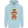 Overreacting Funny Chemistry Geek Nerd Childrens Kids Hoodie Light Blue