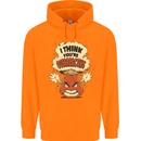 Overreacting Funny Chemistry Geek Nerd Childrens Kids Hoodie Orange