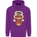 Overreacting Funny Chemistry Geek Nerd Childrens Kids Hoodie Purple