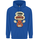 Overreacting Funny Chemistry Geek Nerd Childrens Kids Hoodie Royal Blue