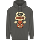 Overreacting Funny Chemistry Geek Nerd Childrens Kids Hoodie Storm Grey