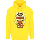 Overreacting Funny Chemistry Geek Nerd Childrens Kids Hoodie Yellow