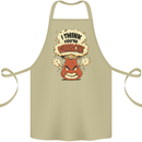 Overreacting Funny Chemistry Geek Nerd Cotton Apron 100% Organic Khaki