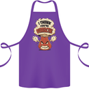 Overreacting Funny Chemistry Geek Nerd Cotton Apron 100% Organic Purple