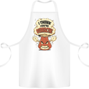 Overreacting Funny Chemistry Geek Nerd Cotton Apron 100% Organic White