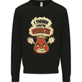 Overreacting Funny Chemistry Geek Nerd Kids Sweatshirt Jumper Black