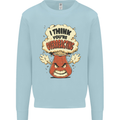 Overreacting Funny Chemistry Geek Nerd Kids Sweatshirt Jumper Light Blue