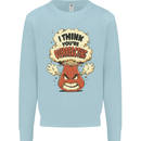 Overreacting Funny Chemistry Geek Nerd Kids Sweatshirt Jumper Light Blue