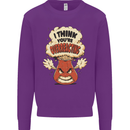 Overreacting Funny Chemistry Geek Nerd Kids Sweatshirt Jumper Purple