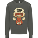 Overreacting Funny Chemistry Geek Nerd Kids Sweatshirt Jumper Storm Grey