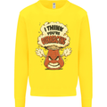 Overreacting Funny Chemistry Geek Nerd Kids Sweatshirt Jumper Yellow