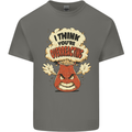 Overreacting Funny Chemistry Geek Nerd Kids T-Shirt Childrens Charcoal