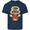 Overreacting Funny Chemistry Geek Nerd Kids T-Shirt Childrens Navy Blue