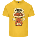 Overreacting Funny Chemistry Geek Nerd Kids T-Shirt Childrens Yellow