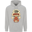 Overreacting Funny Chemistry Geek Nerd Mens 80% Cotton Hoodie Sports Grey