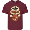 Overreacting Funny Chemistry Geek Nerd Mens Cotton T-Shirt Tee Top Maroon