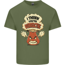 Overreacting Funny Chemistry Geek Nerd Mens Cotton T-Shirt Tee Top Military Green
