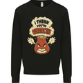 Overreacting Funny Chemistry Geek Nerd Mens Sweatshirt Jumper Black